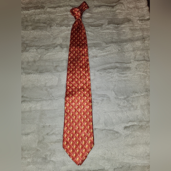 *Ermenegildo Zegna Red & Yellow Men's Tie* RET $250 - Picture 3 of 3